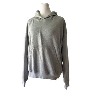 Fabletics Light Gray Hooded Pullover Sweatshirt